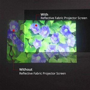 XElectron 100 inch Reflective Fabric Projection Screen specifications 