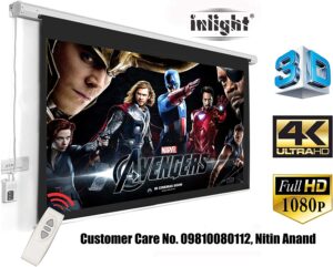 Inlight Imported Motorised Projector Screen features 