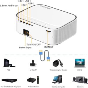 BYINTEK Moon K45 Full HD 4K Projector features 