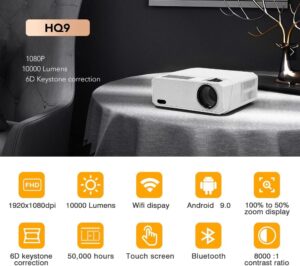 TOPTRO Full HD Projector HQ9 Pro Specifications